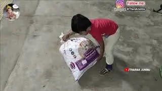 20kg Rice bag moved by 2 years old boy Tharak Junnu