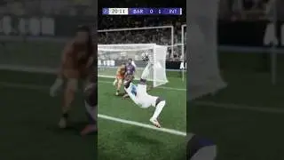 Barcelona vs Inter Milan UCL highlights recreated 🥶 #eafc #eafc25 #fc25 #fut #football #shorts