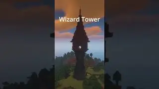 [Minecraft] Wizard Tower Build + Full Tutorial & Schematic On Channel