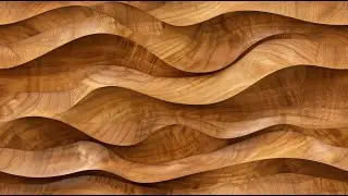 Seamless Wave-like Patterns Wooden Flowing Texture
