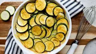 Keto Cheesy Zucchini Gratin (Low Carb, Paleo)