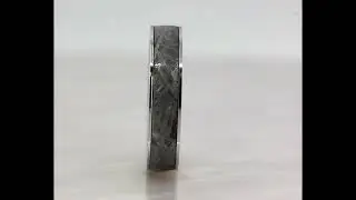Cobalt Chrome & Meteorite Men's Wedding Band