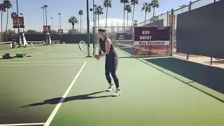 USTA Pro Player Highlights: Bethanie Mattek-Sands Tennis Practice