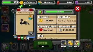 Dragonvale Hatching the Eldritch Dragon