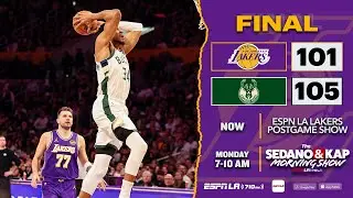 Lakers come up short against the Bucks... React live with Beto Duran - Lakers Post Game Show 1-9-25