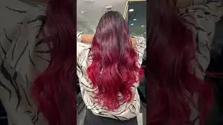 Red ombre are looking elegant 😍. #shorts #shortvideos #ombre #1million #learning #trending #viral