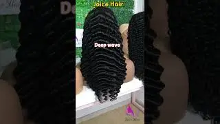 Joice Hair curly wig styles loose curly deep curly deep wave texture lace closure wigs