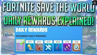 FORTNITE STW: DAILY REWARDS EXPLAINED | FREE V-BUCKS | FOUNDER LLAMAS | UPGRADE LLAMAS & MORE!