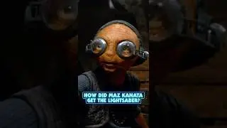 How did Maz Kanata get the Skywalker lightsaber?