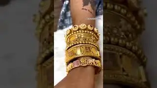 Rajawdi दुल्हन चूड़ी सेट #RajwadiBangles डिजाइन&lrm; #metalbangleset #bangledesign #bangles