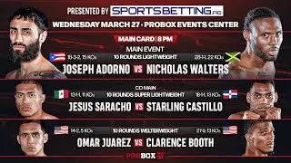 Live on ProboxTV - Joseph Adorno VS Nicolas Walters