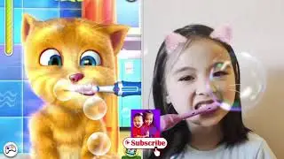 Kirsten  X&iacute; Muội bắt chước m&egrave;o (Imitate) Talking Tom Muội vlog - bắt trend ❤️ Copying Ginger EP 18