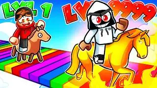 UPGRADING NOOB TO PRO HORSE IN ROBLOX!