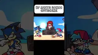 SONIC MEETS BF CUTSCENE - FNF SONIC JAM #fnf #fnfmods