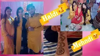 Vlog#08 : WEST BENGAL SHAADI SERIES : Day 02 - MEHENDI || HALDI || Full Day Masti💃💃💃