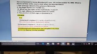 DATA SUFFICIENCY  CAT , GATE, ESE, SBI PO