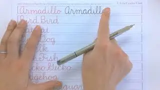C is for Cursive Class | Lesson #25 No Center Line Practice