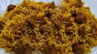 চয়াবিন পোলাও | Soyabean pulao recipe in Assamese| cooker pulao |one pot  pulao | lunch box recipe |