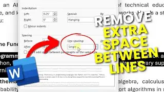 How to Remove Extra Space Between Lines in Microsoft Word