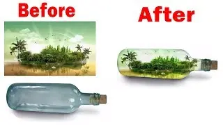 The Bottle - Photoshop cc Manipulation Tutorial 2019