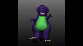 Barney the Dinosaur 1988 CGI Model