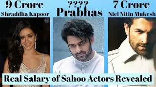 Saaho movie actors salary#prabhas#shradhakapoor|sahoo movie