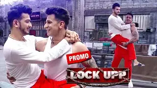Lock Upp Promo: Prince Narula Motivates Munawar Faruqui To Get Six Packs | Lehren Small Screen