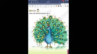 Let&rsquo;s draw national bird figureराष्ट्रीय पक्षी मोर kidsstudy learn English easily #viral #viralvideo
