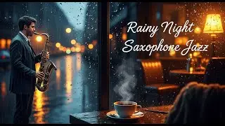 Rainy Soulful Night Jazz 🌧 Elegant Saxophone with Relaxing Background Jazz Vibes