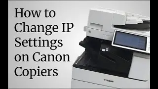 Canon ir-ADV Setup IP Address