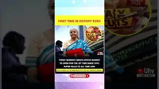 TODAY (SUNDAY) INDIA'S STOCK MARKET TO OPEN FOR THE 1ST TIME SINCE 1999: #bollywood #viralvideo #vir