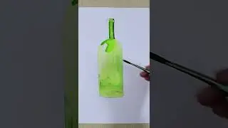bottle watercolour painting