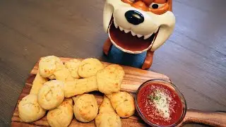 [할로윈베이킹] 뼈다귀 브레드스틱 / 무반죽 파마산버터갈릭 브레드스틱 / No-knead Breadstick Bones Recipe