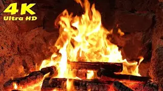 🔥 Fireplace Video Loop Calm Nights, Outdoor fireplace ambience. Fireplace Video With snow ambience