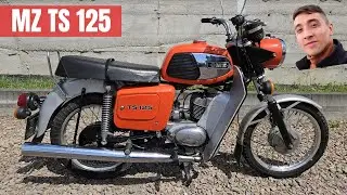 MZ TS 125 - Prezentacja, odpalanie.