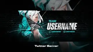 Valorant Twitter Header Template // Jett Twitter Banner Template 2024