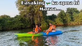 Local Goa kayaking | chapora mangrove kayaking 🛶|| Bhuvik ki wish hui poori ❤️🧿 Goa TOUR VLOG 2023