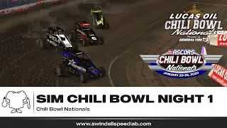 ASCORS iRacing Sim Chili Bowl Nationals | Wednesday Feature Highlights