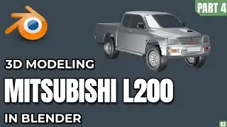 Blender - How to model a car: Mitsubishi L200 (1996) | Part 4 &ndash; Wheels, Tires & Final Render