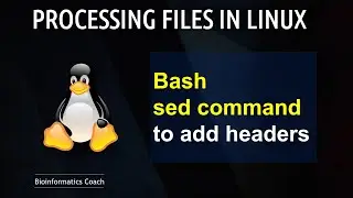 Linux SED command to add headers to tsv files | Linux Tutorial for Beginners