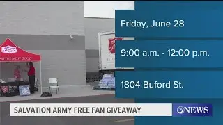 Salvation Army Free Fan Giveaway