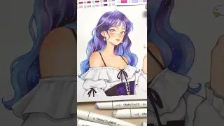Coloring with the new Ohuhu Kaala Alcohol Markers✨ #ohuhumarkers #markers #coloring #art #drawing