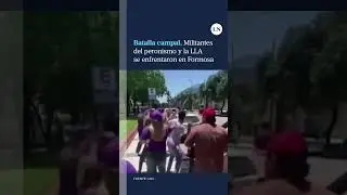 Batalla campal: militantes del peronismo y LLA se enfrentaron en Formosa