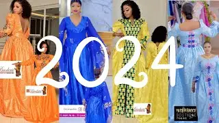 🔥Nouvelle collection 2024 robes en bazin riche brodées toutes occasions:Vive 2024 🔥💕