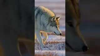 😳😳😱😱🔥🔥🦬🦬🐺🐺 Musk Ox vs Arctic Wolf | Frozen Wildlife Standoff