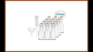 Chefs Star Case of Twelve 16 oz Easy Cap Bottles with Funnel and Cleaning Brush Review