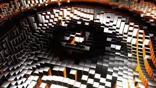 White and Orange Square Waves Neon Background VJ Loops #neon #vjloops #abstract #dj #visuals #viral