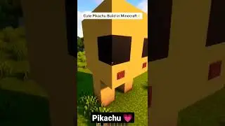 Pokemon Cute Pikachu statue #shorts #minecraft #viral #tricks #comment #pokemon #pikachu