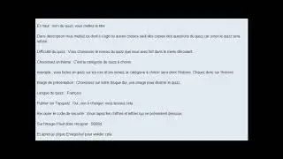 Tuto Topquizz 1 : Guide pour cr&eacute;er les quizz, blind test