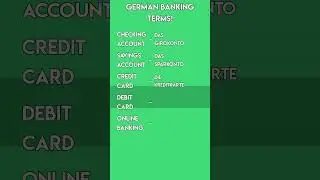 German Banking Terms: Account Types & Payment Methods for Learners!